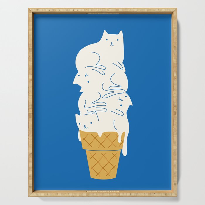 Cats Ice Cream Serving Tray