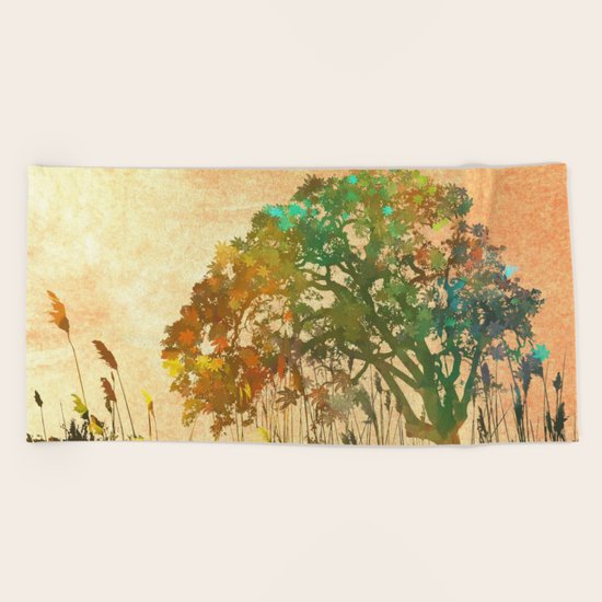 Fall Beach Towel