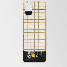 Geometric white gold glitter minimalist square pattern Android Card Case