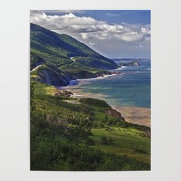 Cape Breton Highlands - Nova Scotia Poster | Atlanticocean, Nationalpark, Mountains, Coastal, Scenic, Explore, Travel, Adventure, Kathyweaver, Ingonishbeach 