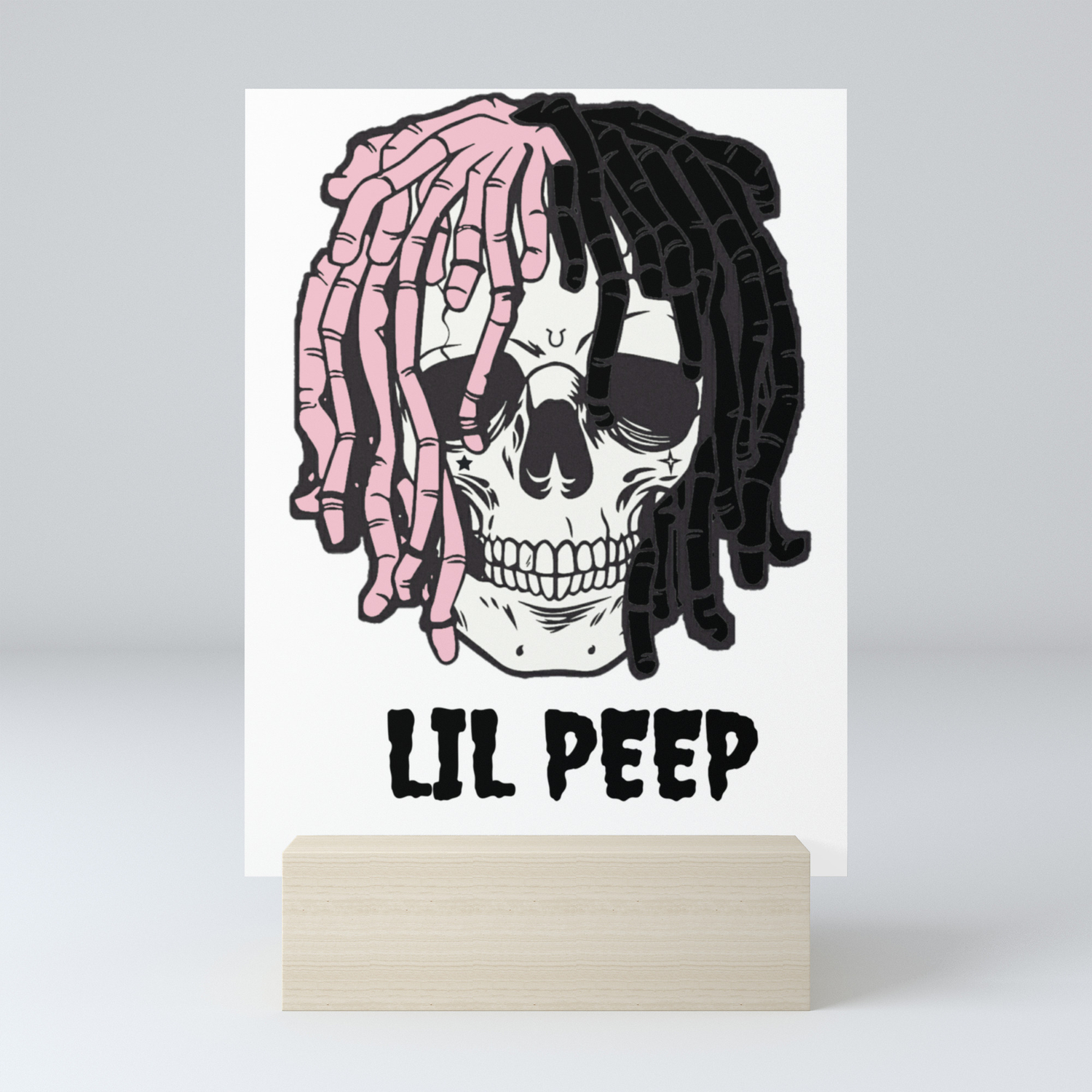 Lil Peep Skeleton Mini Art Print By Califerclothing Society6