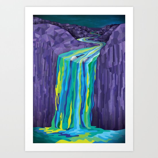 The Great Waterfall Art Print