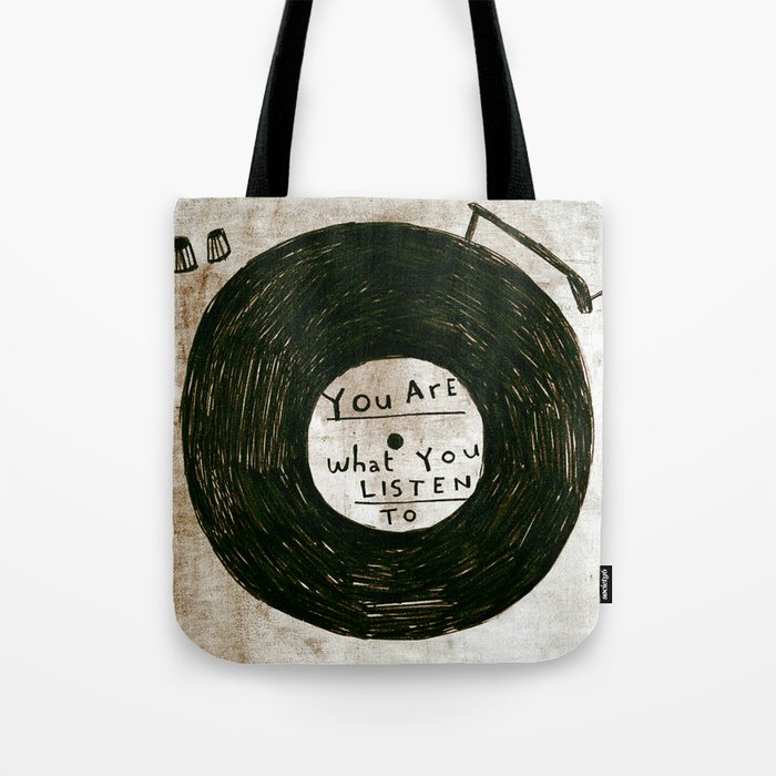 you are what you listen to, GRUNGE Tote Bag