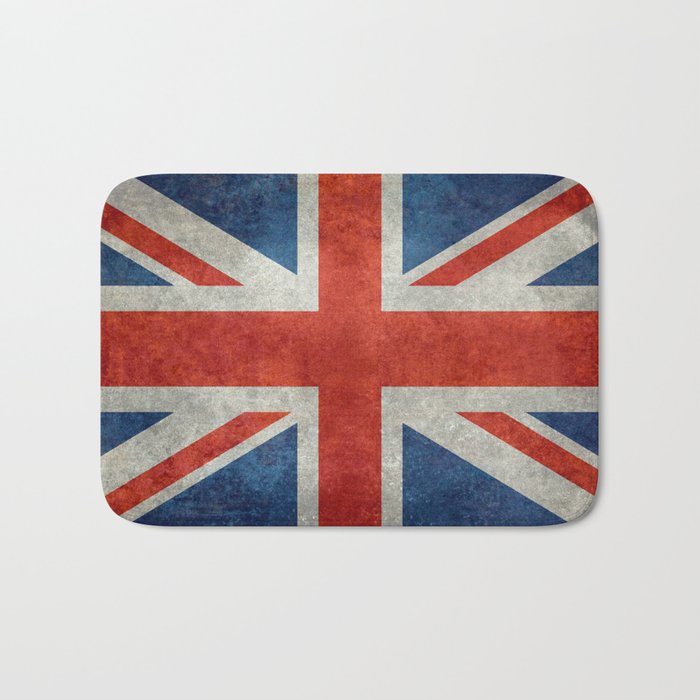 English Flag Union Jack Bright Retro 3 5 Scale Bath Mat By