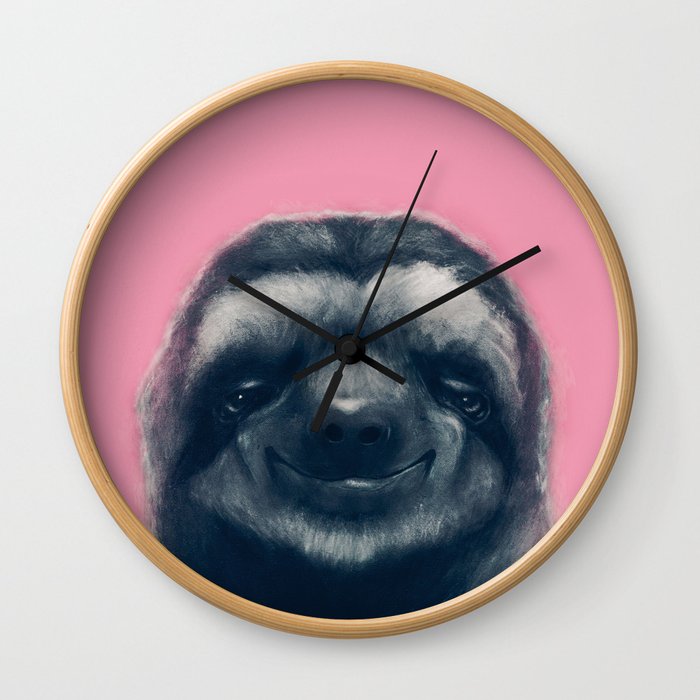 Sloth #1 Wall Clock