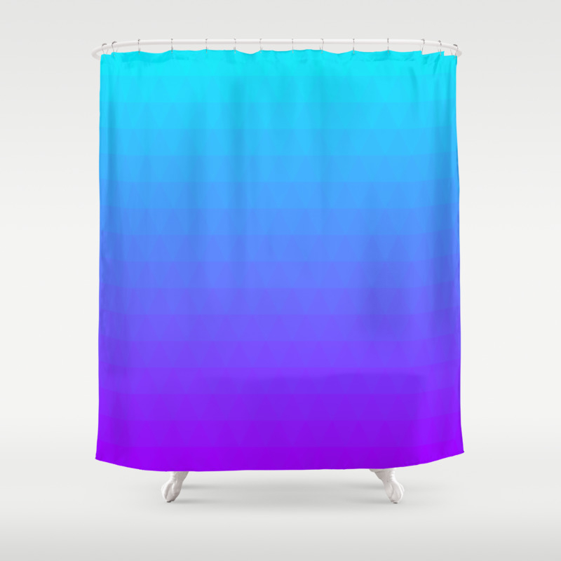 Blue And Purple Ombre Shower Curtain By, Ombre Shower Curtain Purple