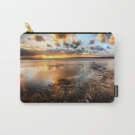Beautiful Golden Sunset Beach Carry-All Pouch