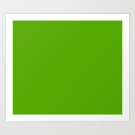 Green Apple Solid Color Art Print