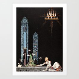 East of the sun and west of the moon_Kay Nielsen(1886-1957)Danish illustrator Art Print