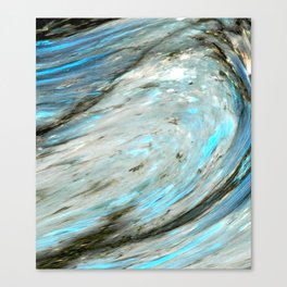 Blue Pearl Ivory Abalone Canvas Print