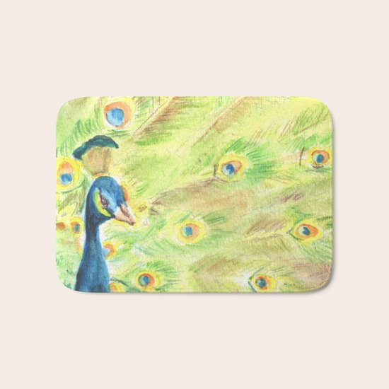 Peacock Bath Mat