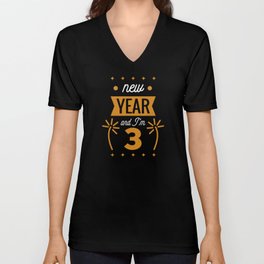 Birth 2022 New Year And I'm 3 V Neck T Shirt