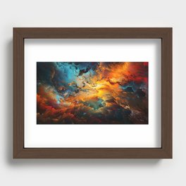 Colour Explosion - 1 Recessed Framed Print