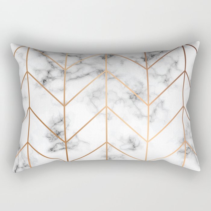 Marble Geometry 057 Rectangular Pillow