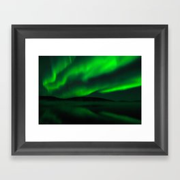 Aurora borealis Framed Art Print