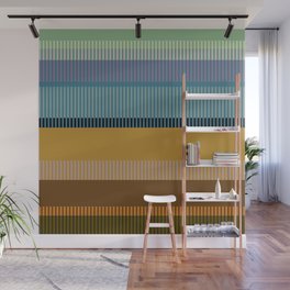 Abstraction_PRIMITIVE_RISING_LINE_COLOR_PATTERN_POP_ART_0330A Wall Mural