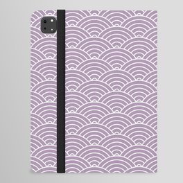 Japanese Waves Pattern Purple iPad Folio Case