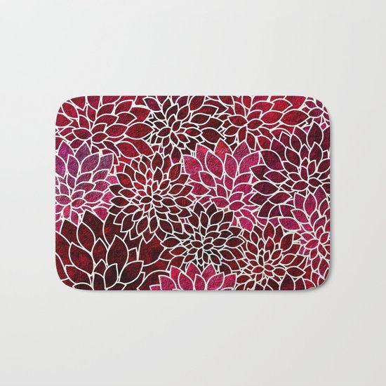 Floral Abstract 2 Bath Mat