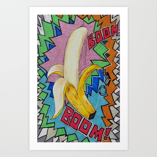 Banana Boom Boom! Art Print