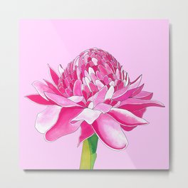 Flower#11 - Red Ginger Lily Metal Print