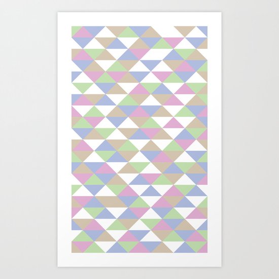 Triangle Pattern #3 Art Print