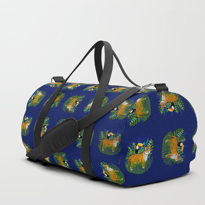 Jungle Tiger and Toucan Duffle Bag