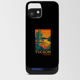 Tucson Arizona Cactus Vintage Retro Desert Souvenir iPhone Card Case
