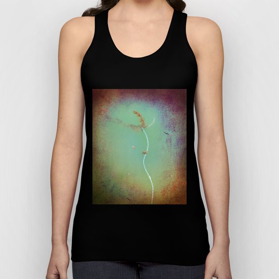 Rope floating in water Unisex Tank Top