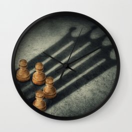the pawns crown Wall Clock