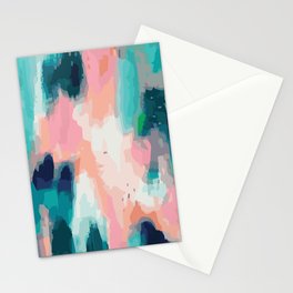 Colorful Tie-Dye Pattern - Abstract Watercolor Inspired Design Stationery Card