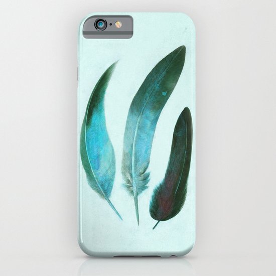 Blue Feathers iPhone & iPod Case