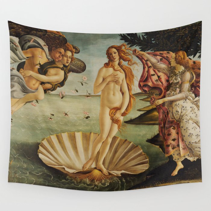 The Birth of Venus by Sandro Botticelli Wall Tapestry