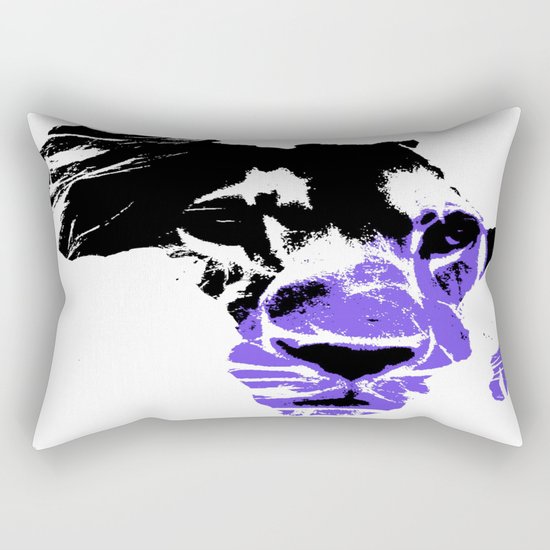 Africa Lion : Purple Rectangular Pillow