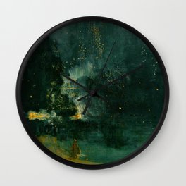 James Whistler - Nocturne in Black and Gold Wall Clock