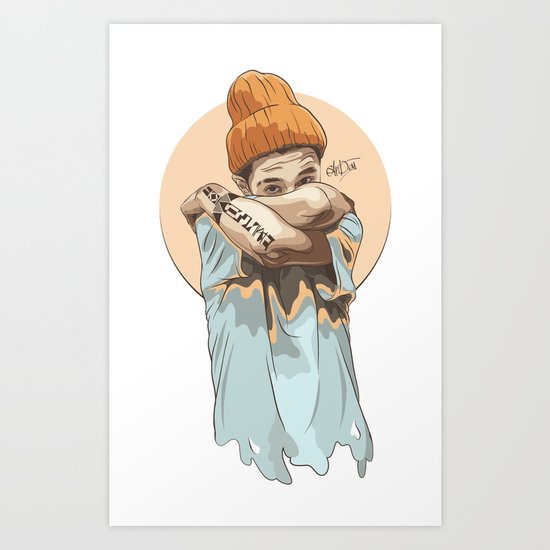 Swag boy Art Print