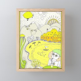 Lemon paradise Framed Mini Art Print
