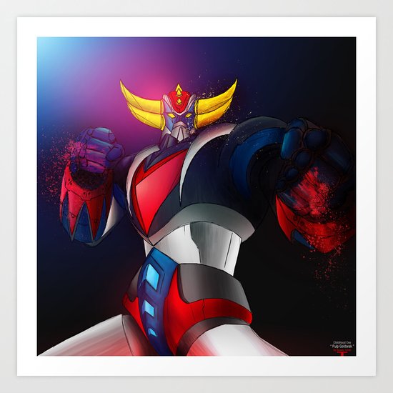 Pulp Goldorak Art Print