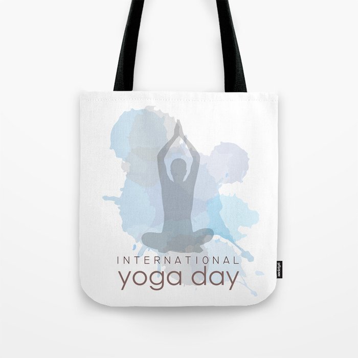 International yoga and meditation workout position Tote Bag