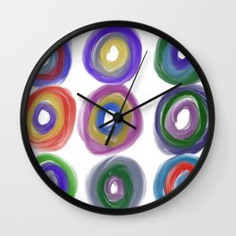 Abstract Circles Wall Clock