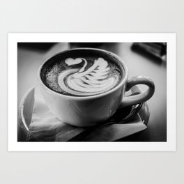 Cappuccino Morning Art Print