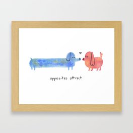 Opposites Attract Framed Art Print