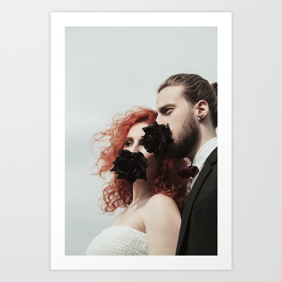 Rose love Art Print