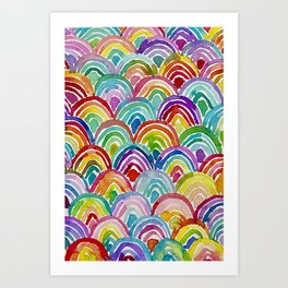Infinite Rainbows Art Print