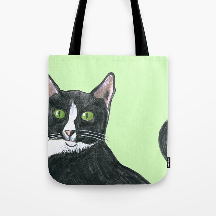 Black and White Cat  Tote Bag