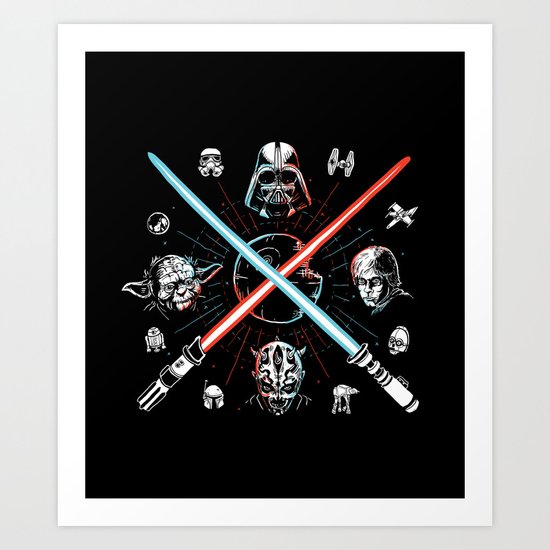 Choose a side, you must Art Print