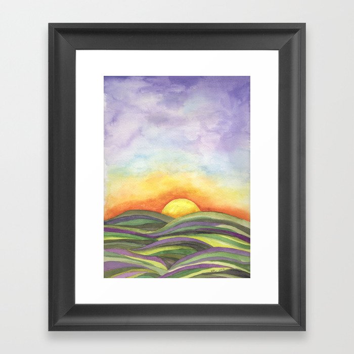 Sunrise, Sunset Framed Art Print