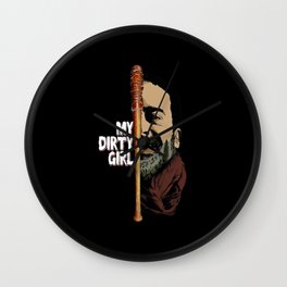 my dirty girl Wall Clock