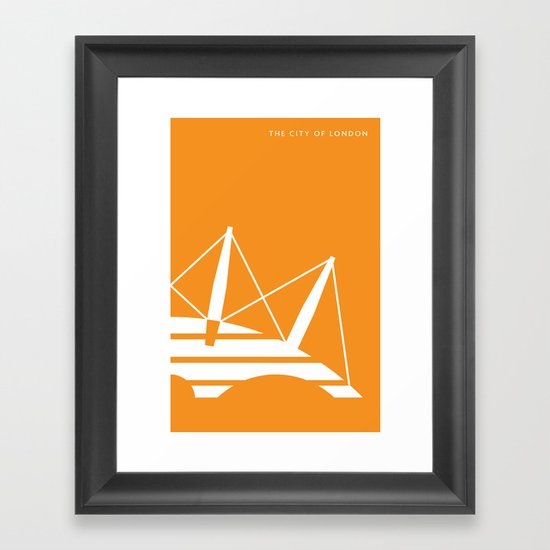 Iconic London: Millennium Dome Framed Art Print