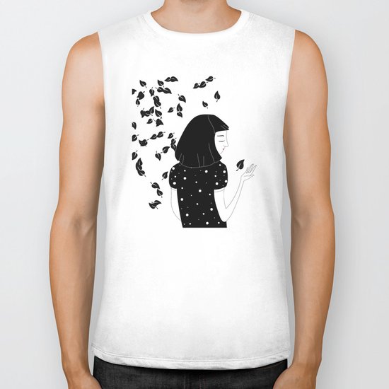 Leaf Rain Biker Tank
