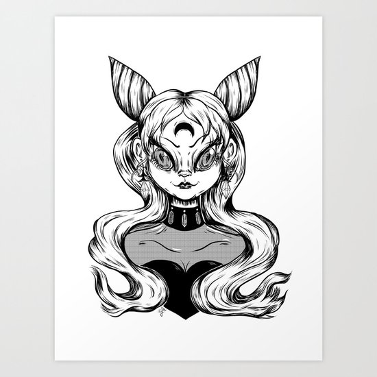 Corrupted Chibiusa Art Print